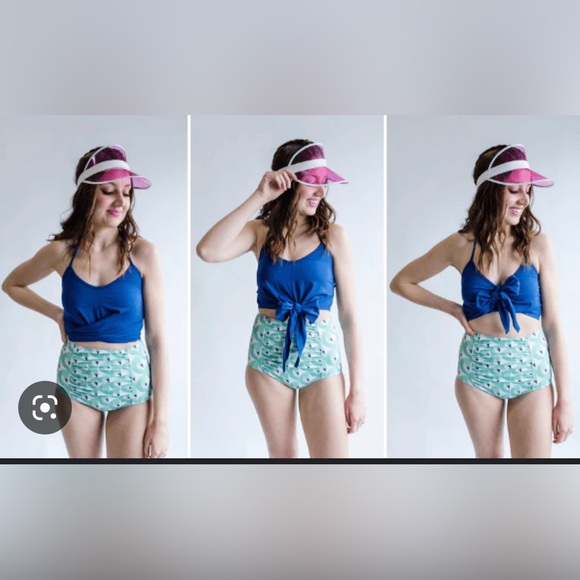 BNWT Kortni Jeane Tied up Top - Medium- Lime Dots - Picture 9 of 9